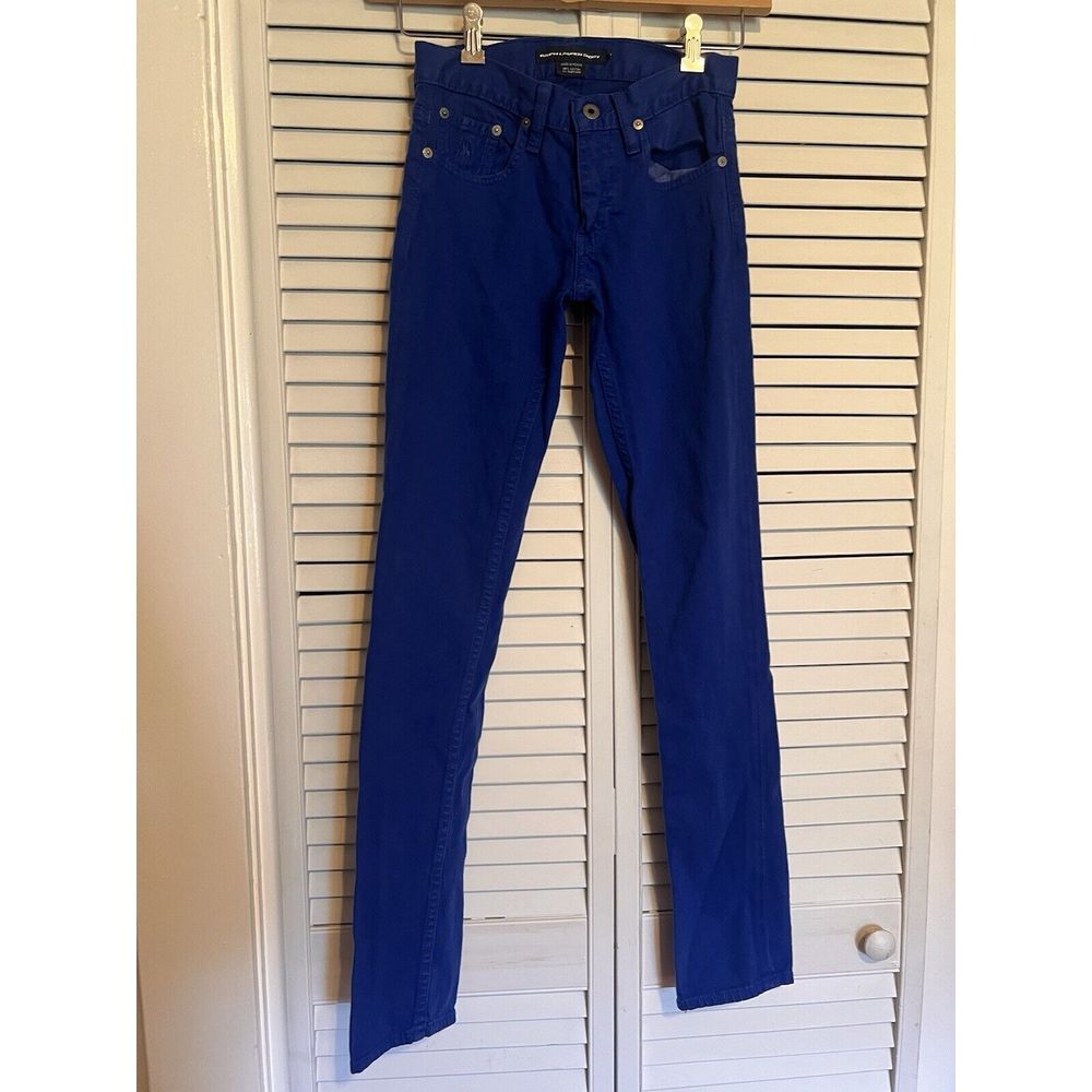 RALPH LAUREN SPORT Women's Size 25 Jeans Skinny Jegging‎ Mid Rise Blue Stretch